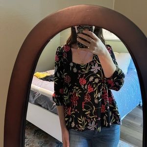 Dolan for Anthropologie floral top